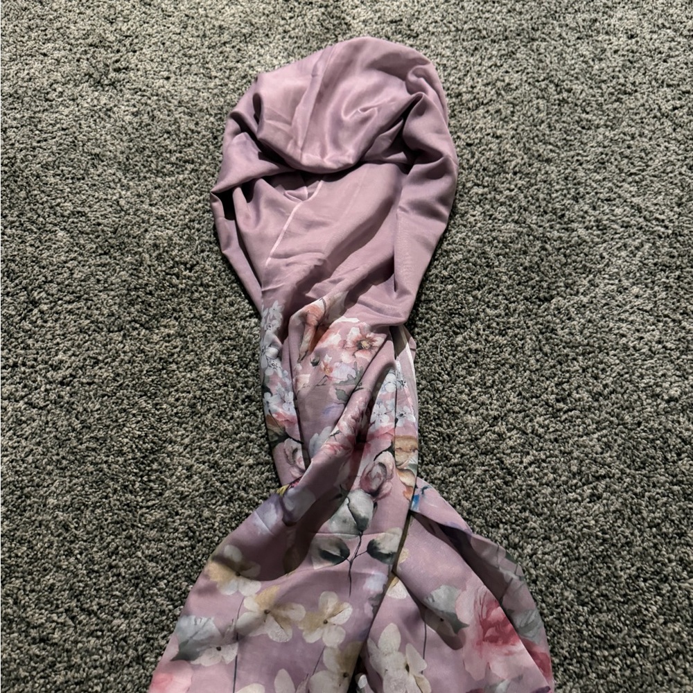 Floral Purple Scarf